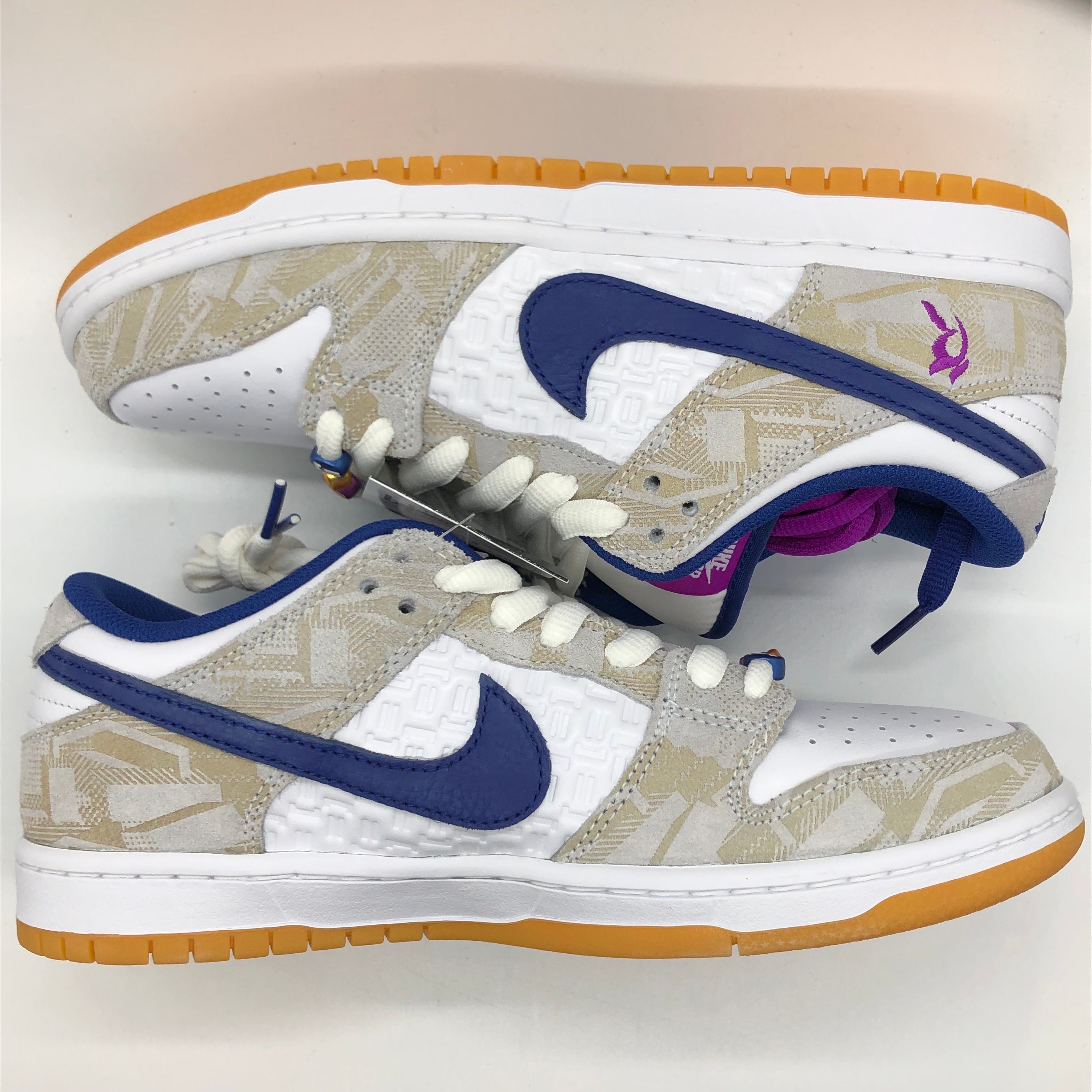 Rayssa Leal × Nike SB Dunk Low PRM "Pure Platinum and Vivid Purple"