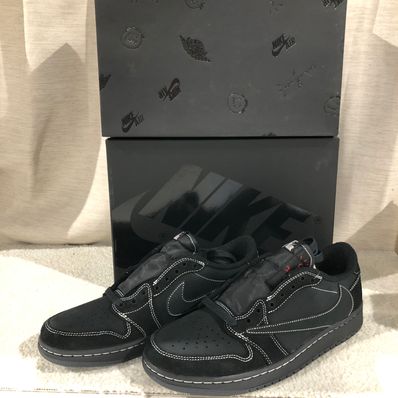 Travis Scott × Nike Air Jordan 1 Low OG SP "Black Phantom"