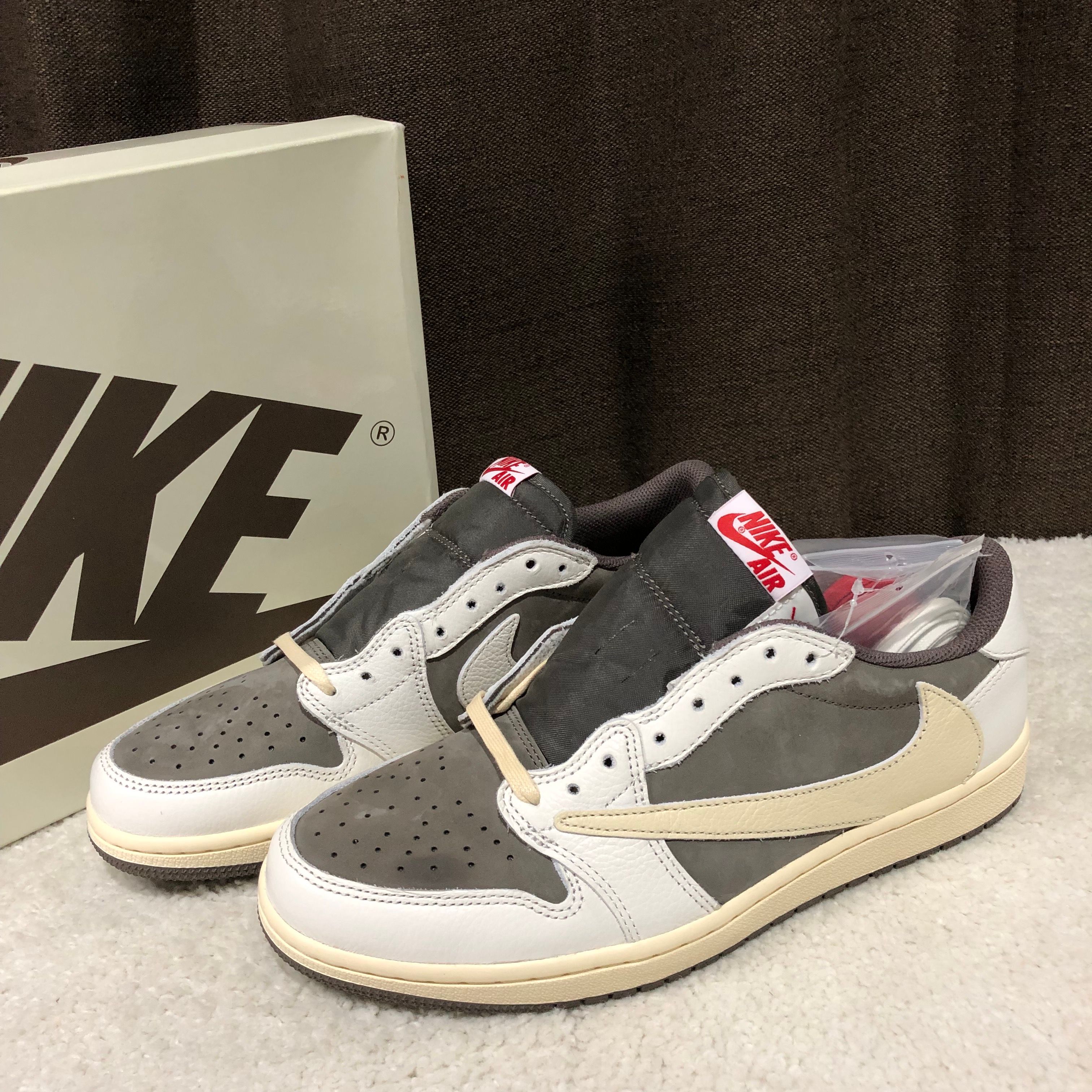 Travis Scott × Nike Air Jordan 1 Low OG SP "Reverse Mocha/Sail and Ridgerock"