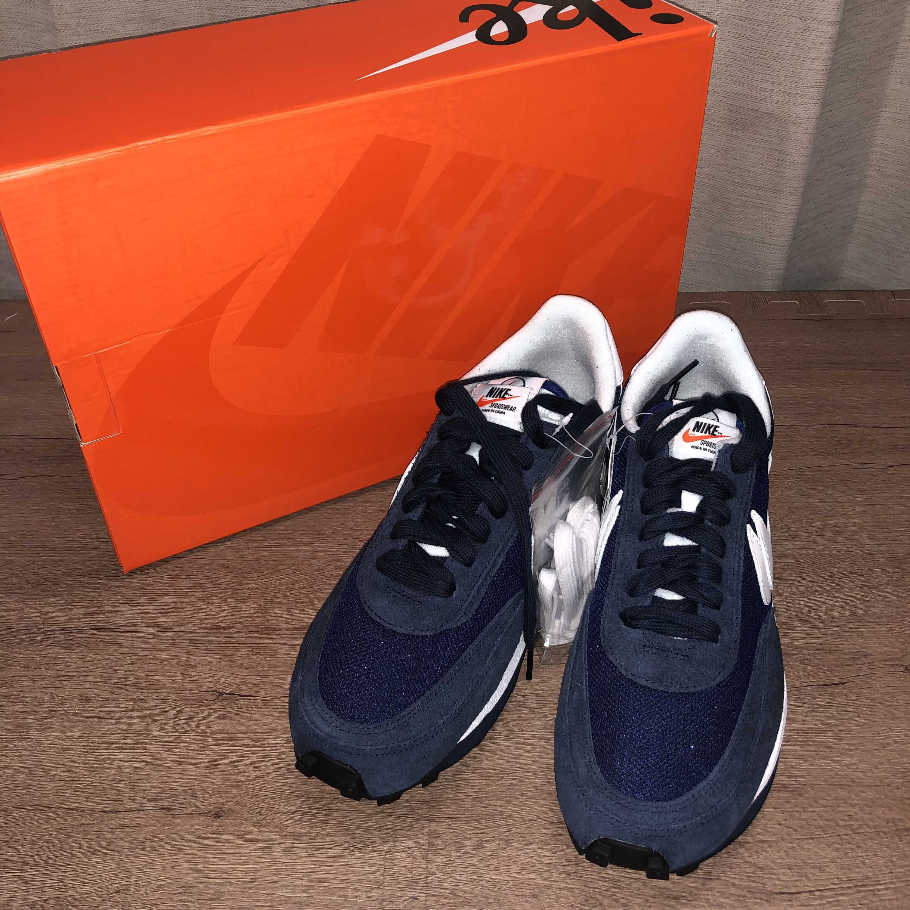 Fragment × sacai × Nike LD Waffle "Blackended Blue"