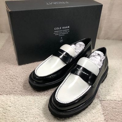 Fragment × COLE HAAN American Classics Penny Loafer "White/Black"