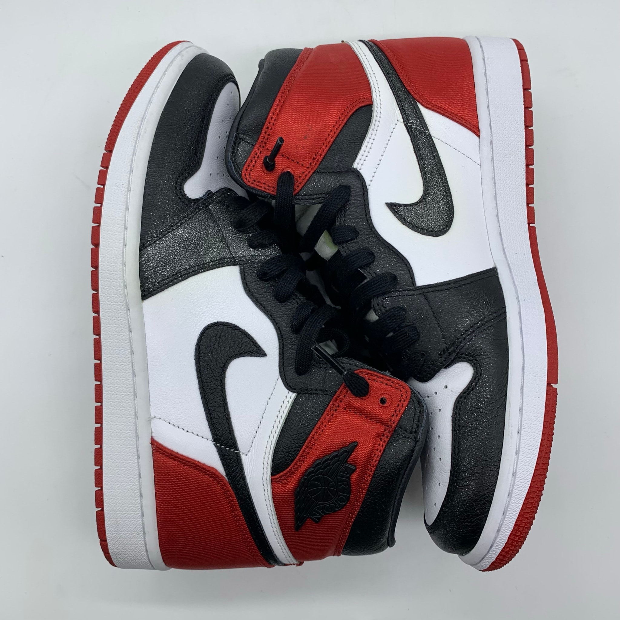 Nike Women's Air Jordan 1 Retro High "Satin Black Toe"