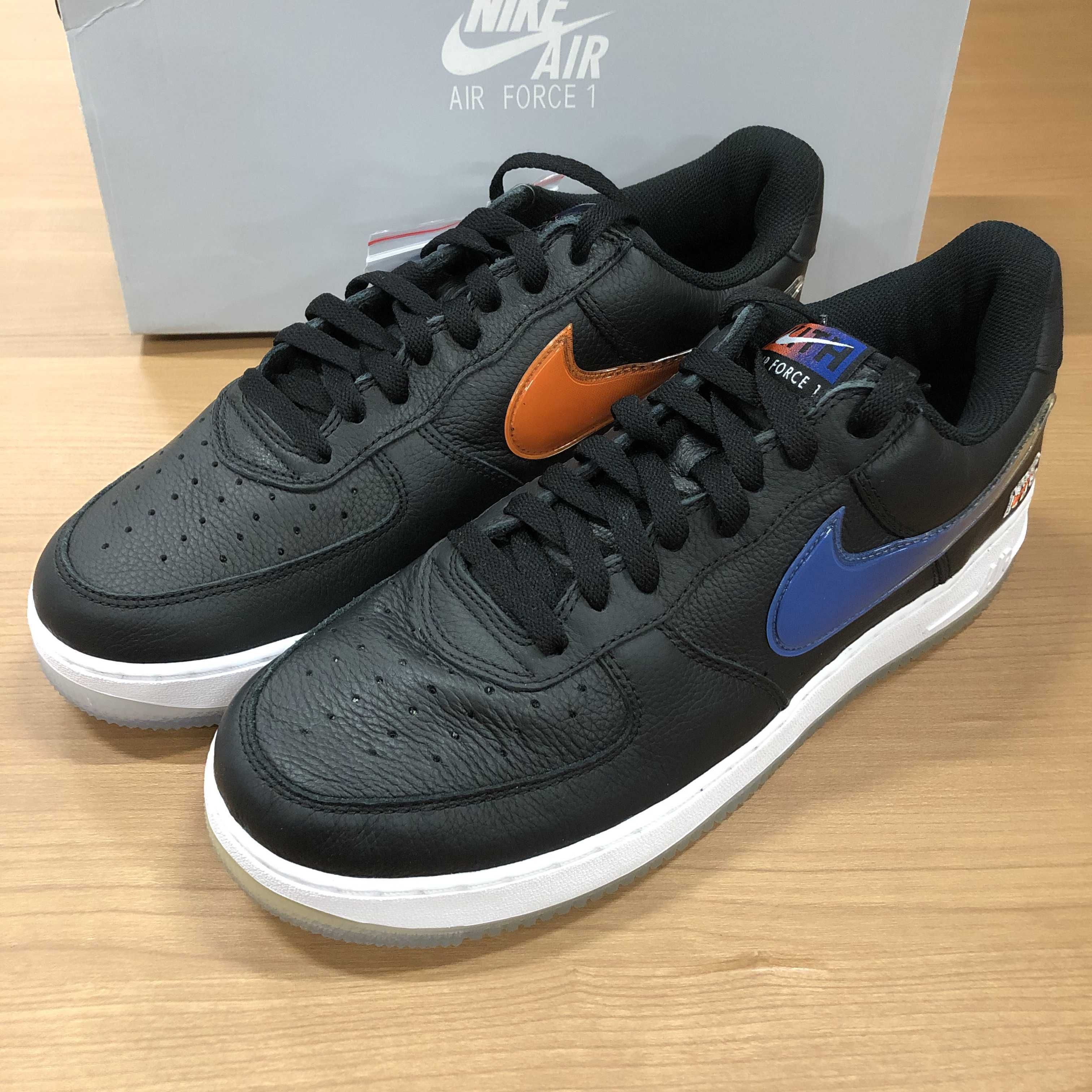 KITH × Nike Air Force 1 Low New York Knicks "Black/Brilliant Orange/Rush/Brilliant White"