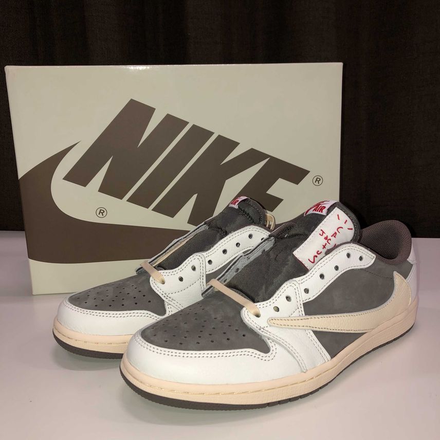 Travis Scott × Nike Air Jordan 1 Low OG SP "Reverse Mocha/Sail and Ridgerock"