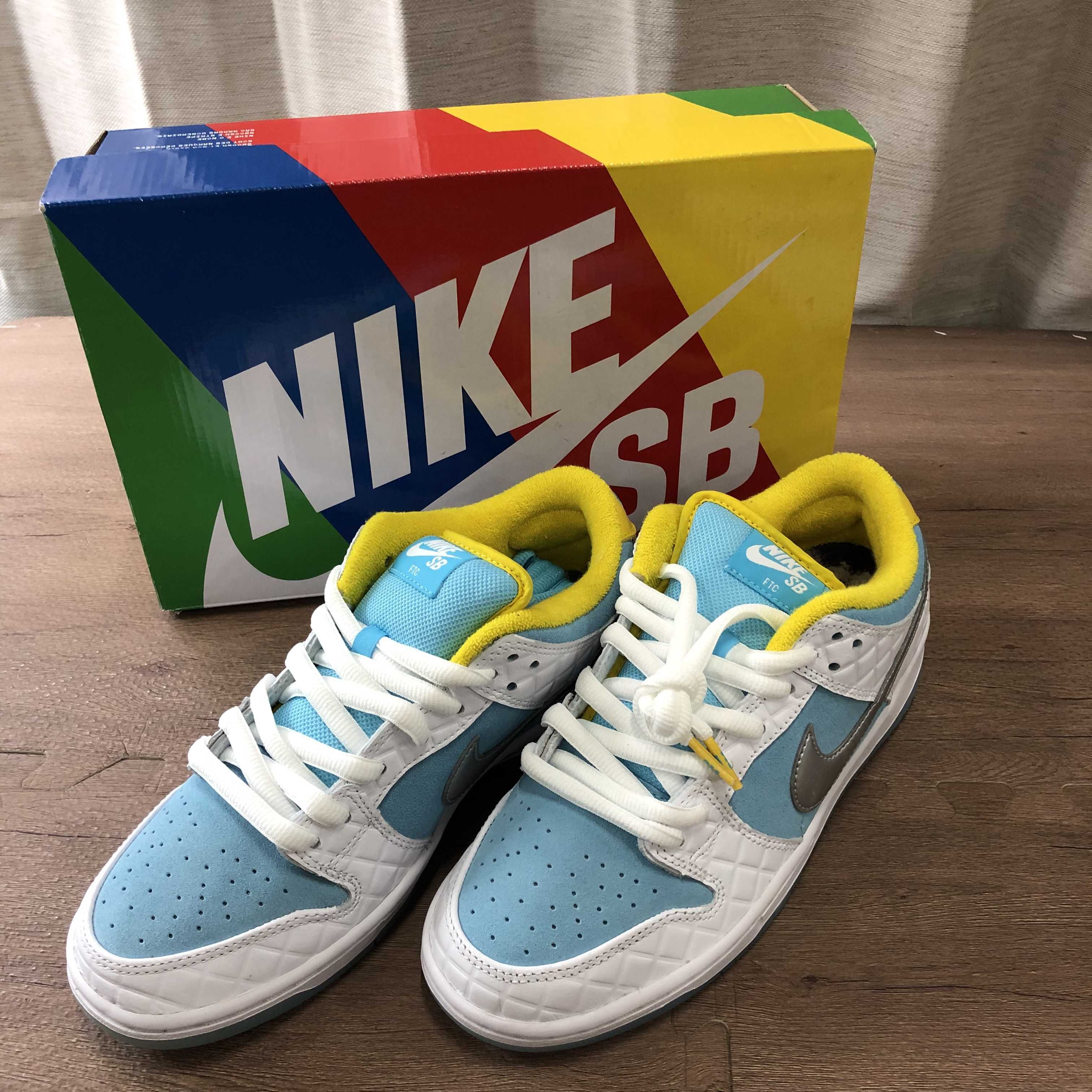 FTC × Nike SB Dunk Low "White/Blue"