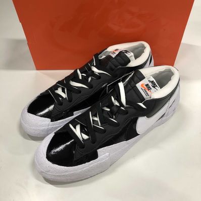 sacai × Nike Blazer Low "Black Patent Leather"