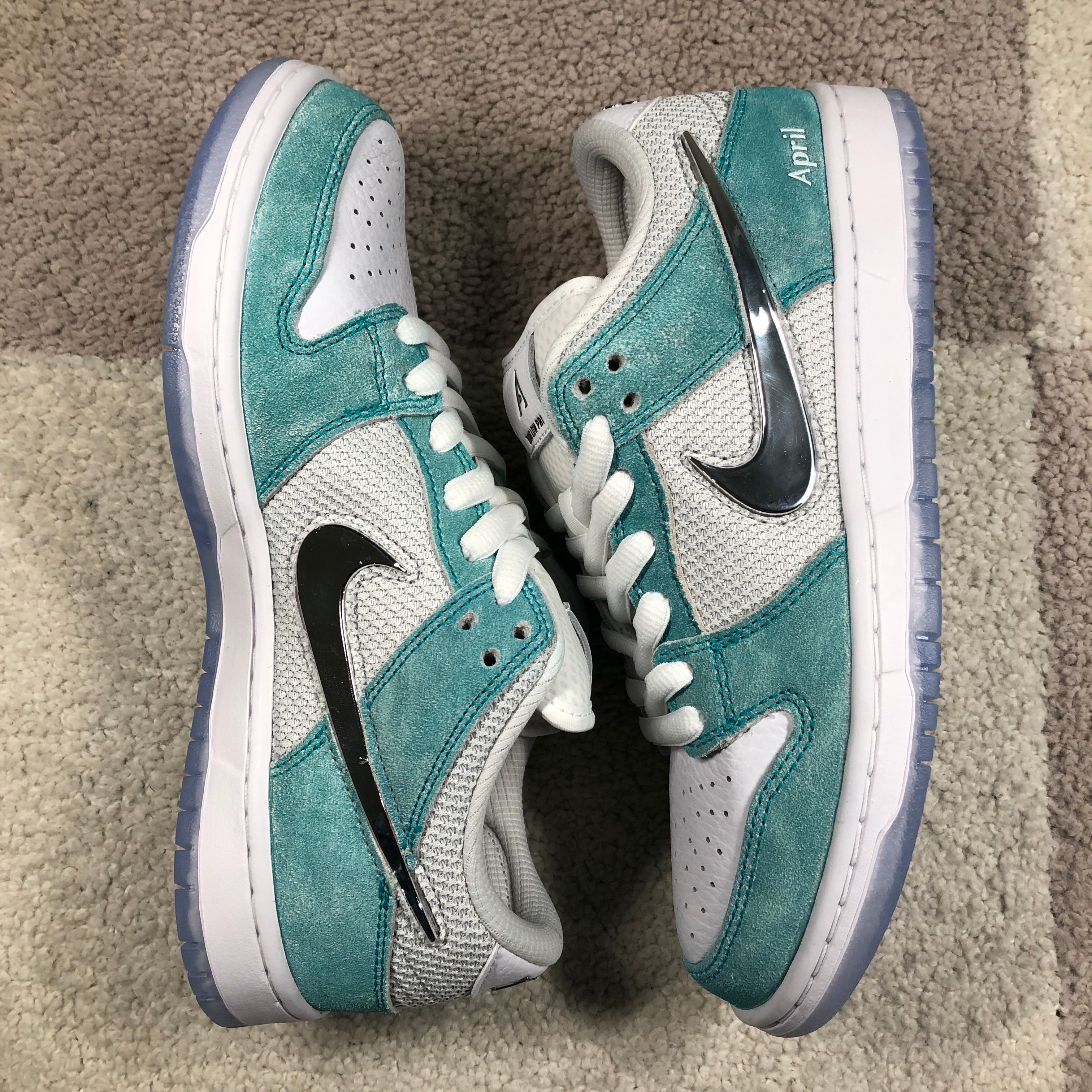 APRIL SKATEBOARDS × Nike SB Dunk Low Pro QS "White and Multi-Color"