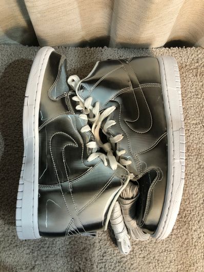 CLOT × Nike Dunk High "Silver/Flux"