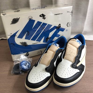 Travis Scott × fragment design × Nike Air Jordan 1 Low OG SP "Military Blue"