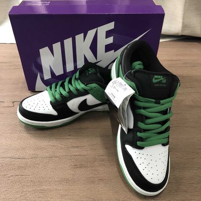 Nike SB Dunk Low Pro "Black and Classic Green"