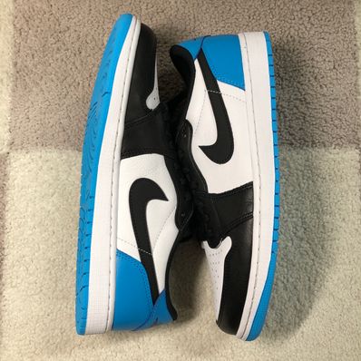 Nike Air Jordan 1 Low OG "Black and Dark Powder Blue/UNC"