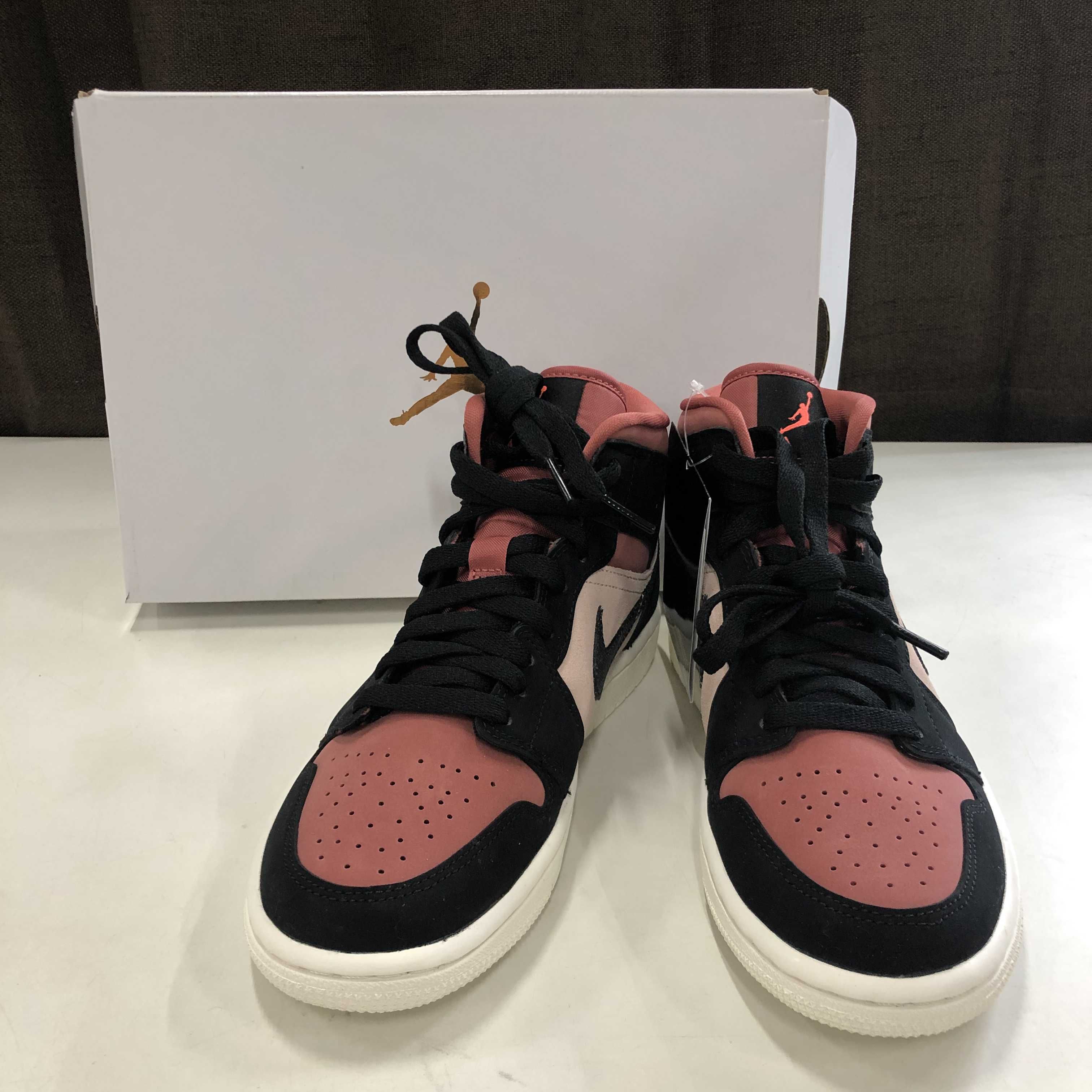 Nike Women's Air Jordan 1 Mid "Particle Beige/Black-Canyon Rust-Sail"   