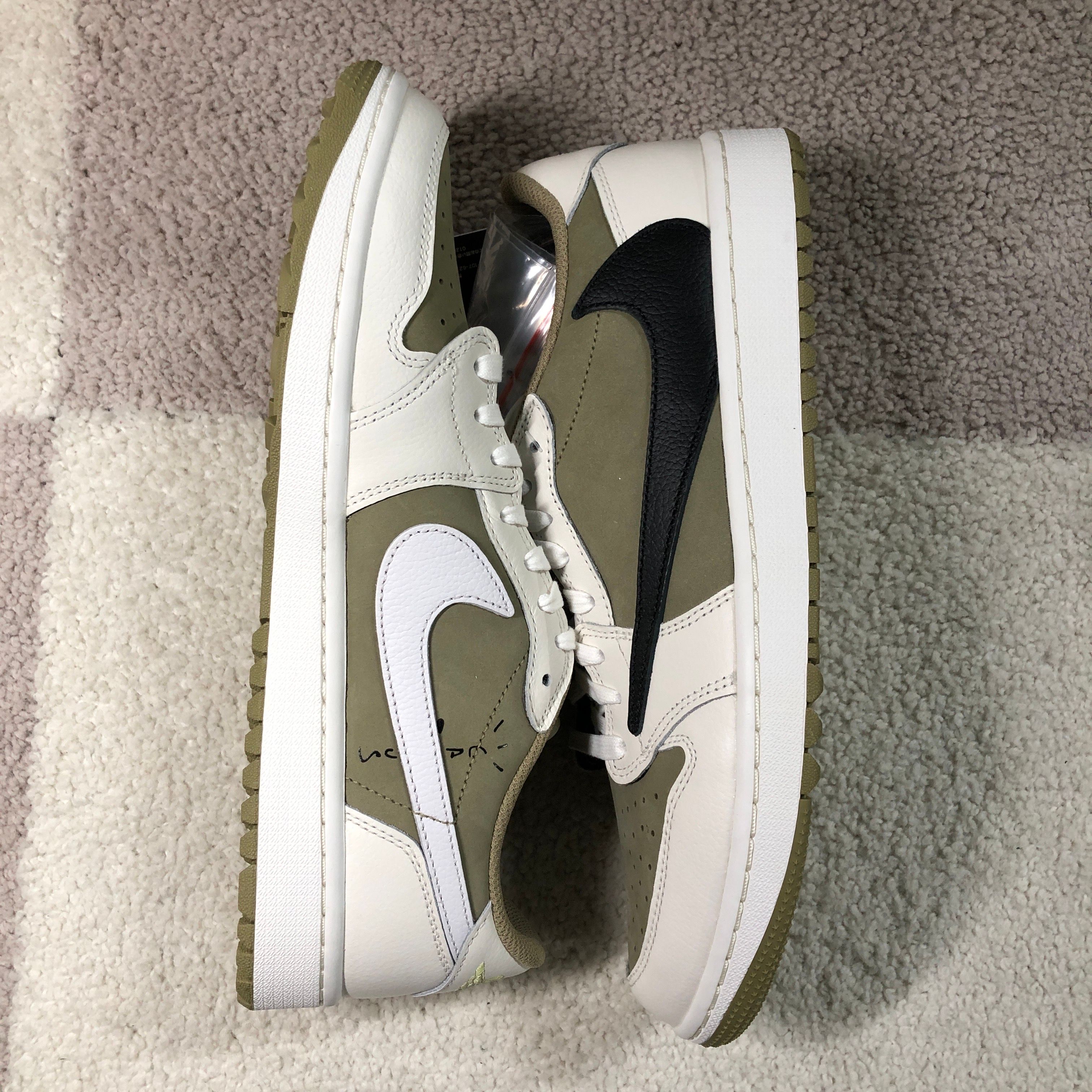 Travis Scott × Nike Air Jordan 1 Low Golf NRG "Neutral Olive"
