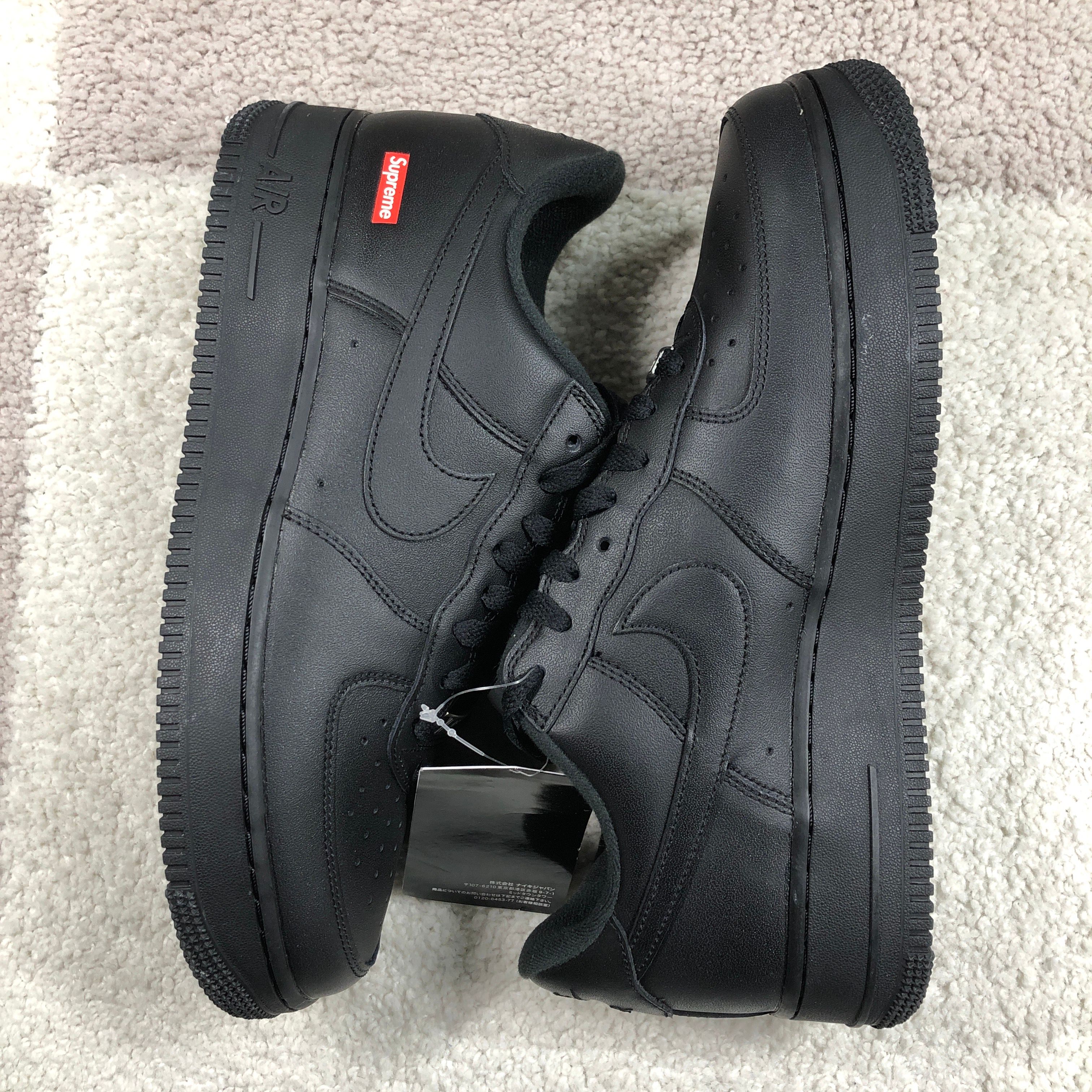 Supreme × Nike Air Force 1 Low "Black"