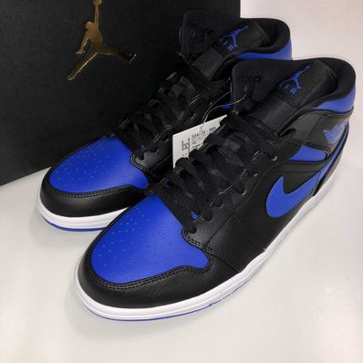 NIKE AIR JORDAN 1 MID "BLACK/BLUE"