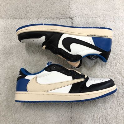 Travis Scott × fragment design × Nike Air Jordan 1 Low OG SP "Military Blue"