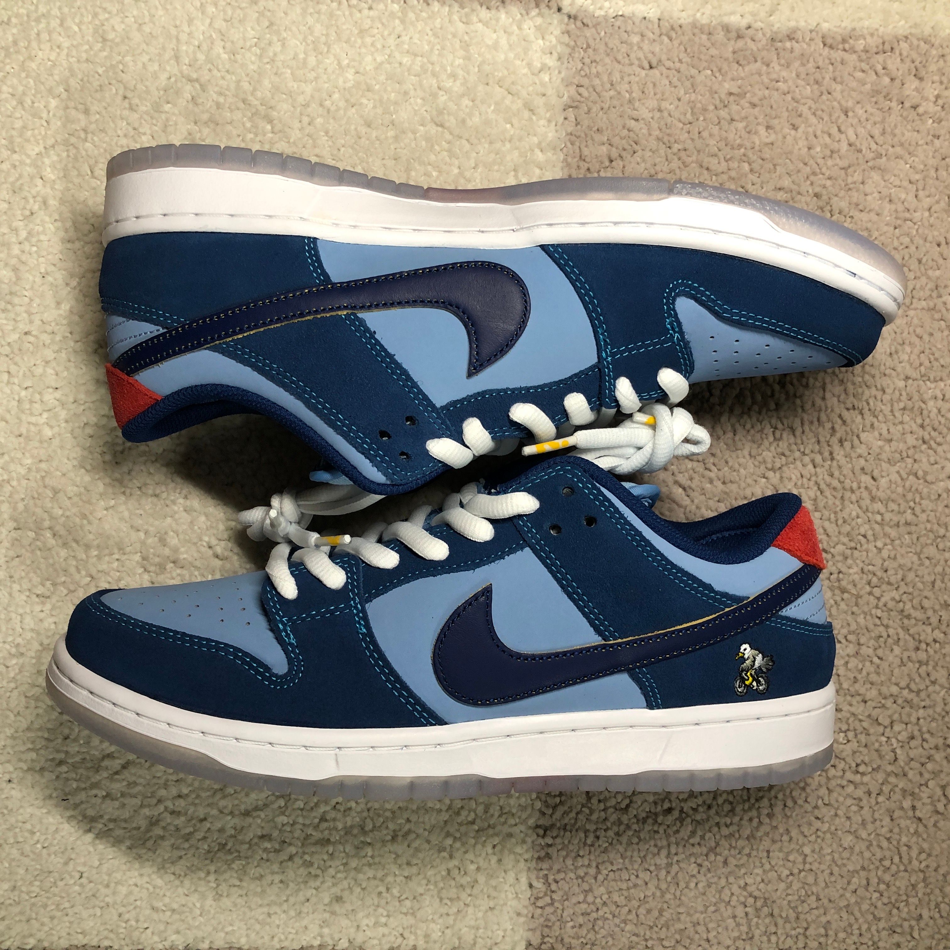 Why So Sad? × Nike SB Dunk Low "Coastal Blue/Speed Yellow-University Red"