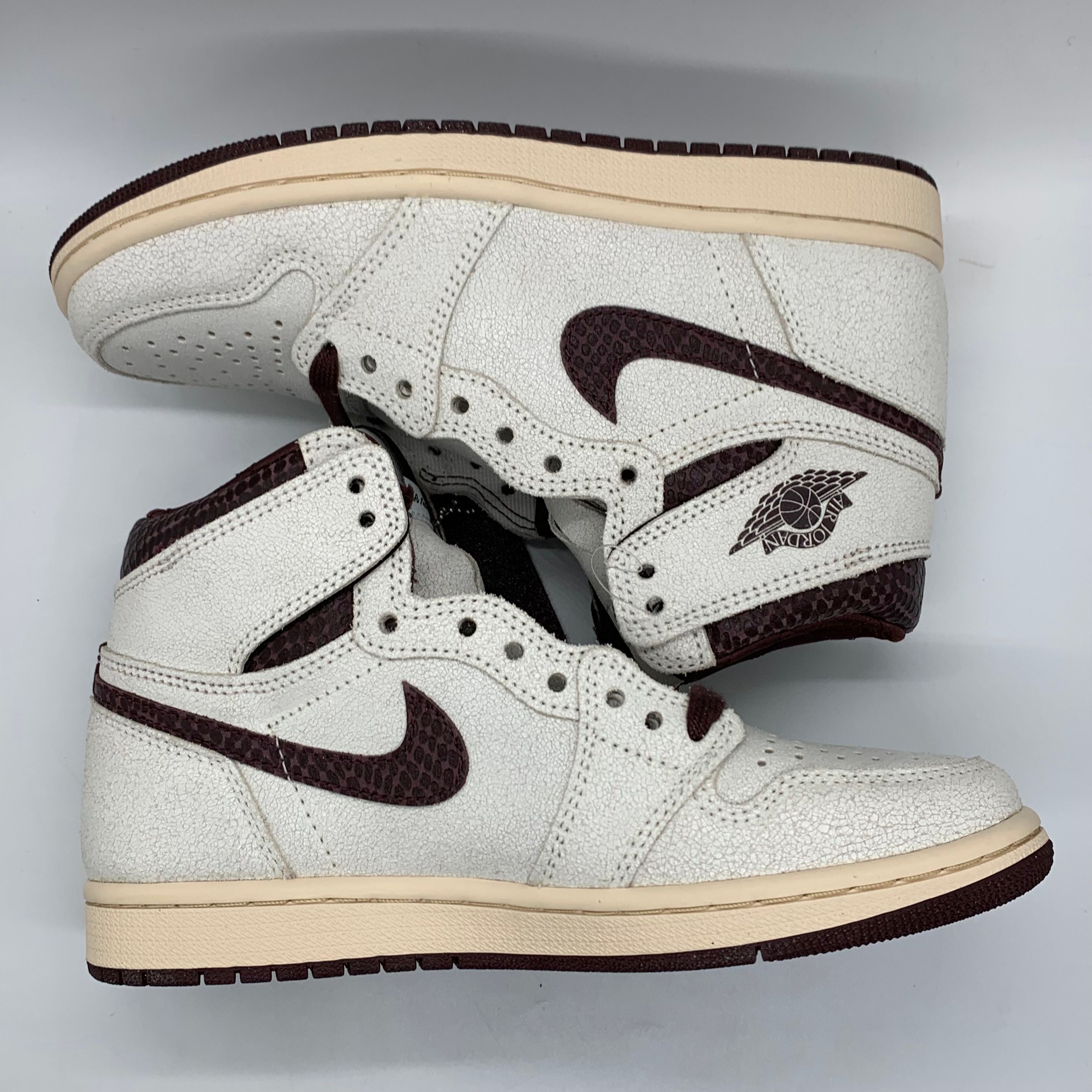 A Ma Maniere × Nike Air Jordan 1 Retro High OG "Sail and Burgundy"