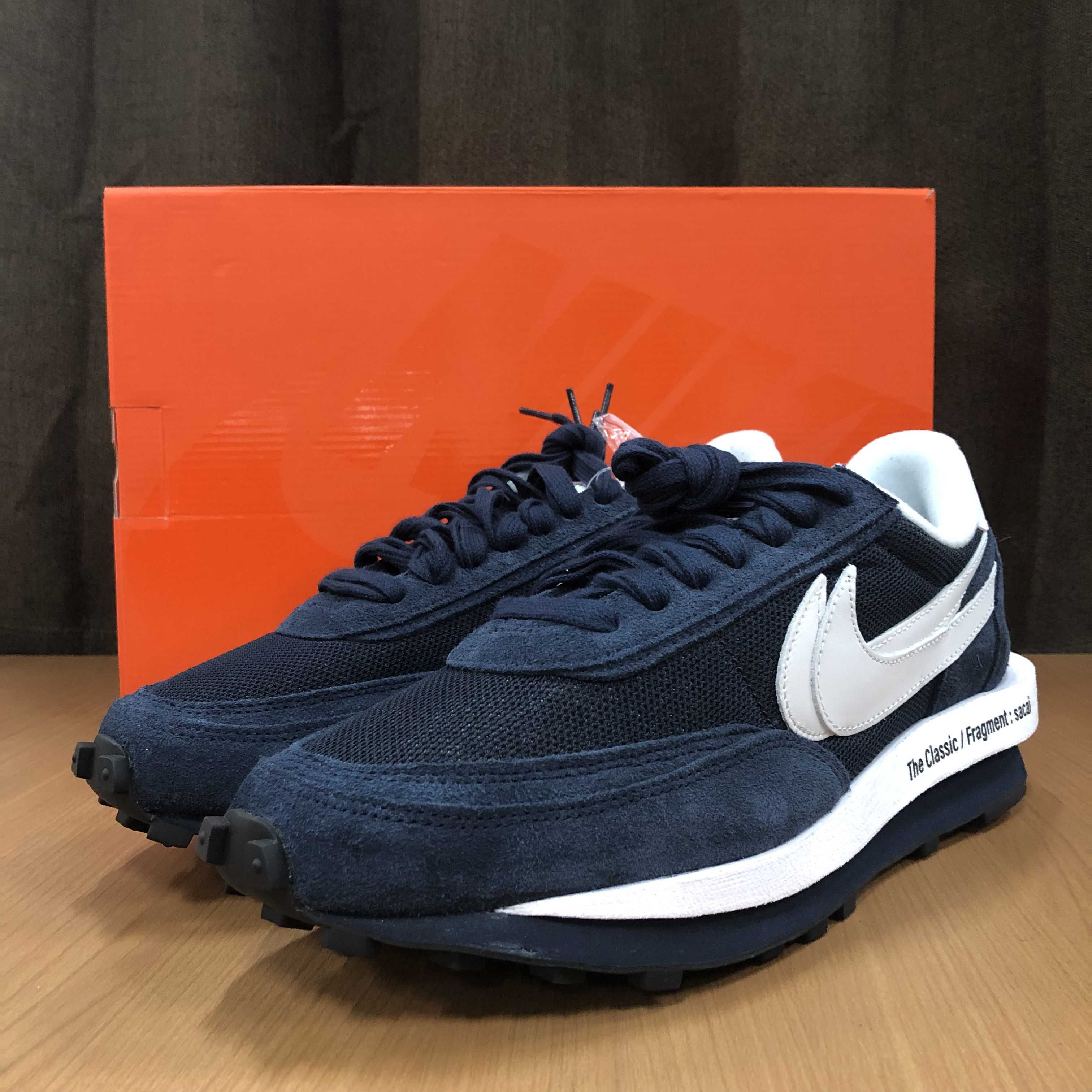 Fragment × sacai × Nike LD Waffle "Blackended Blue"