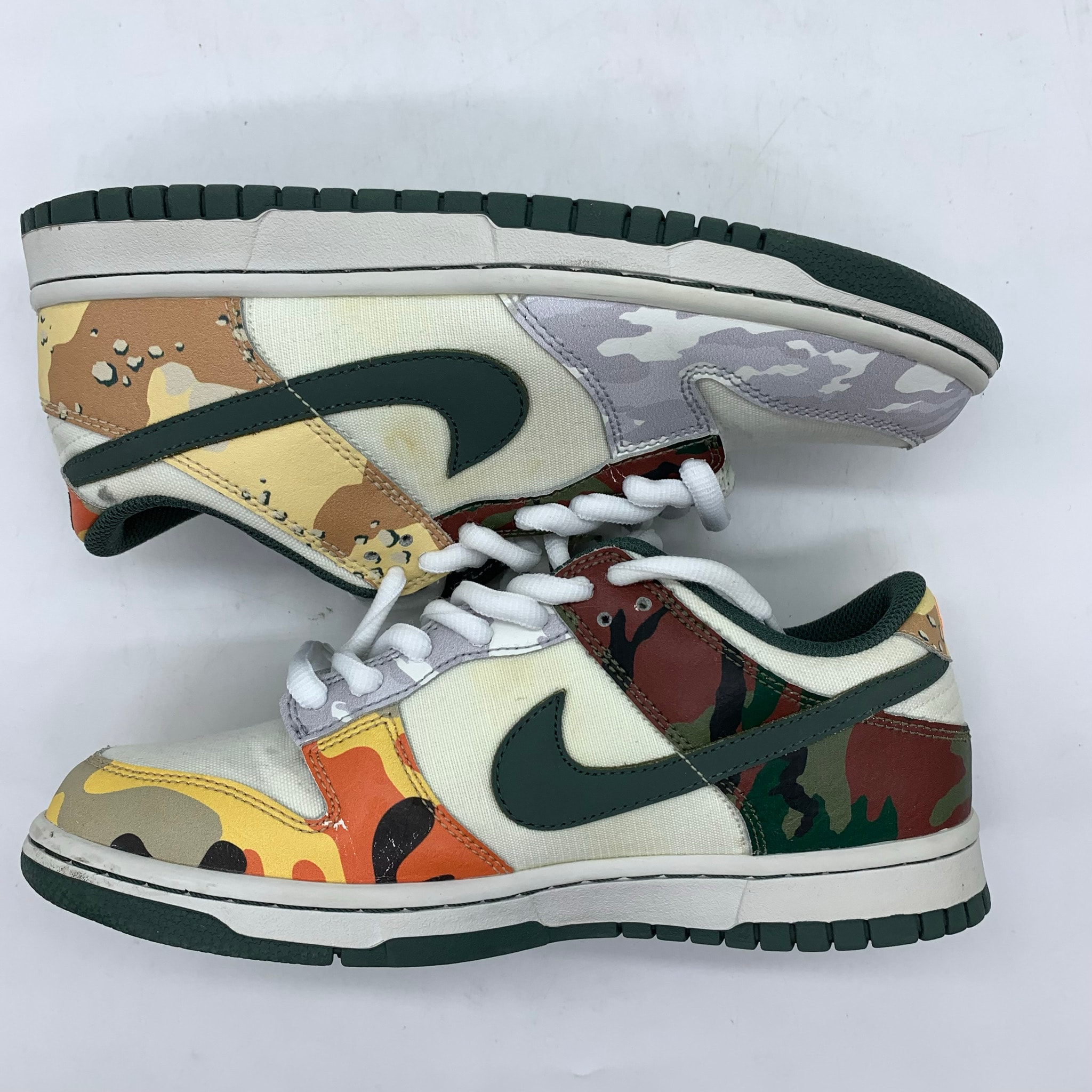 Nike GS Dunk Low SE "Sail Multi Camo"