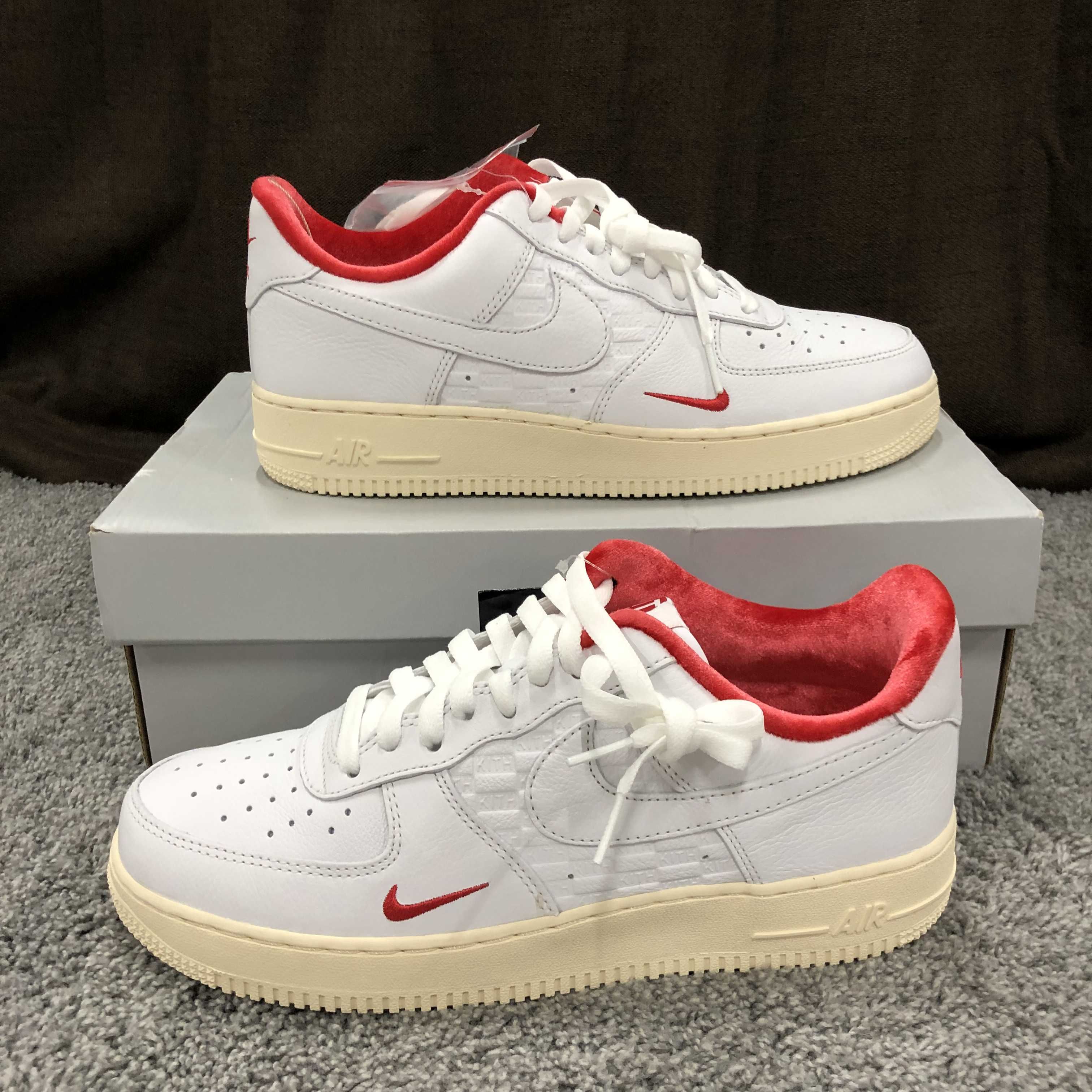 KITH × Nike Air Force 1 Low "White/Red"