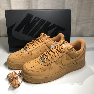 Supreme × Nike Air Force 1 Low "Flax/Wheat"