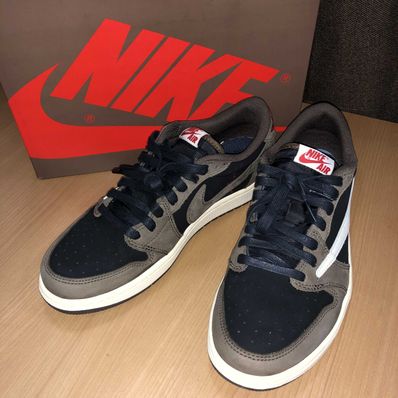 Travis Scott × Nike Air Jordan 1 Low OG SP-T "Black/Dark Mocha"