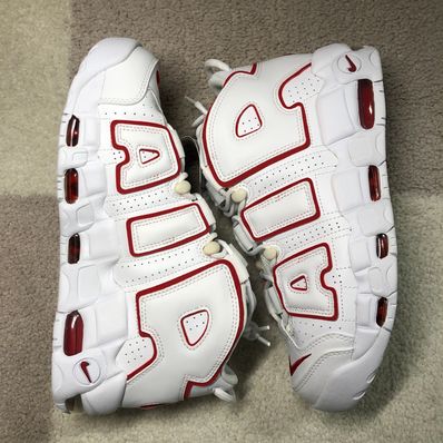 NIKE AIR MORE UPTEMPO "WHITE/VARSITY RED" (2021)