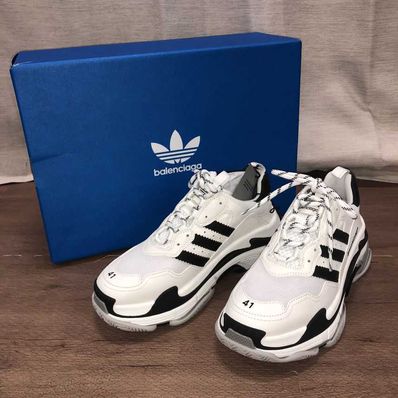 adidas × BALENCIAGA Triple S "White"