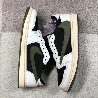 Travis Scott × Nike Women's Air Jordan 1 Low OG "Medium Olive"
