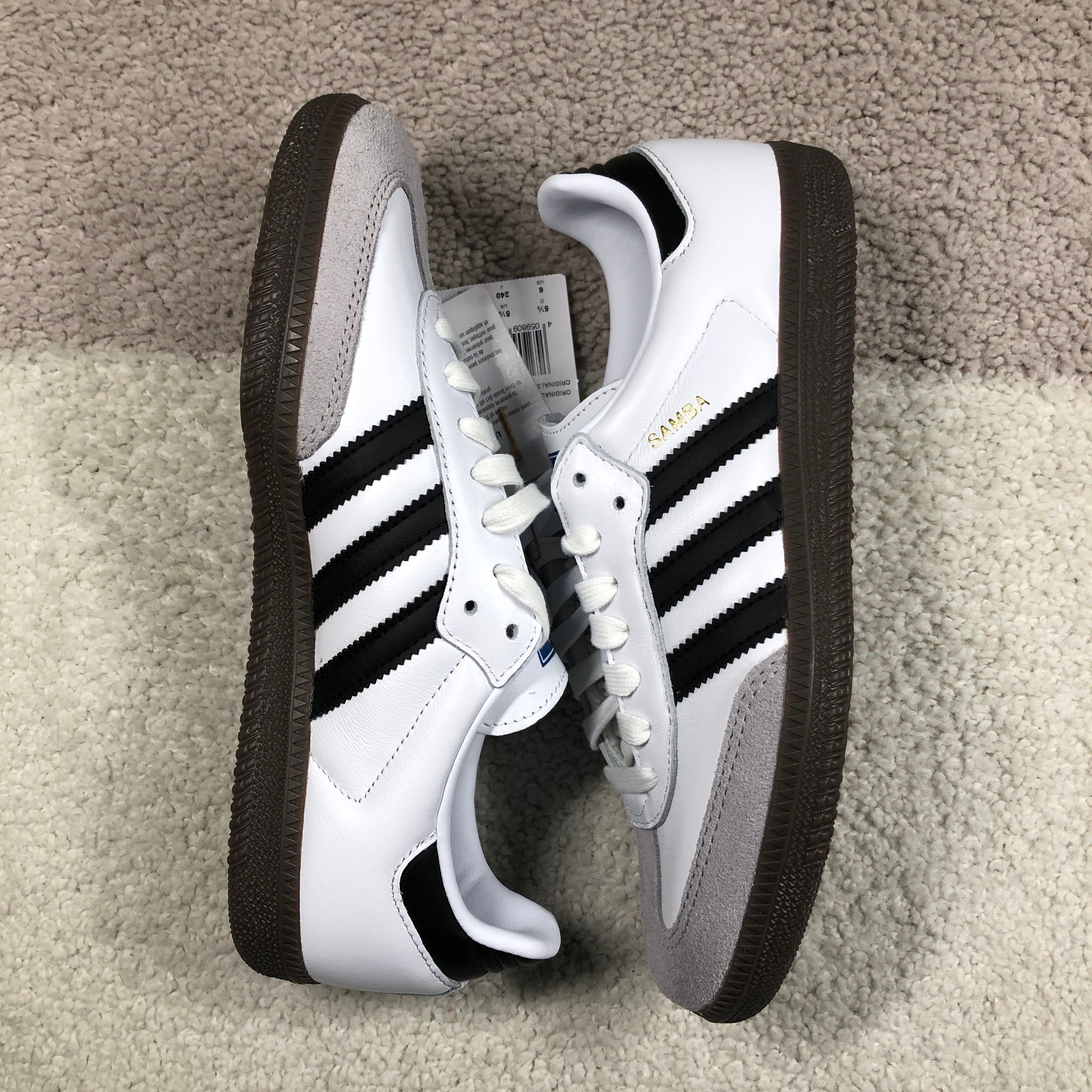 adidas Samba OG "Cloud White/Core Black/Clear Granite"