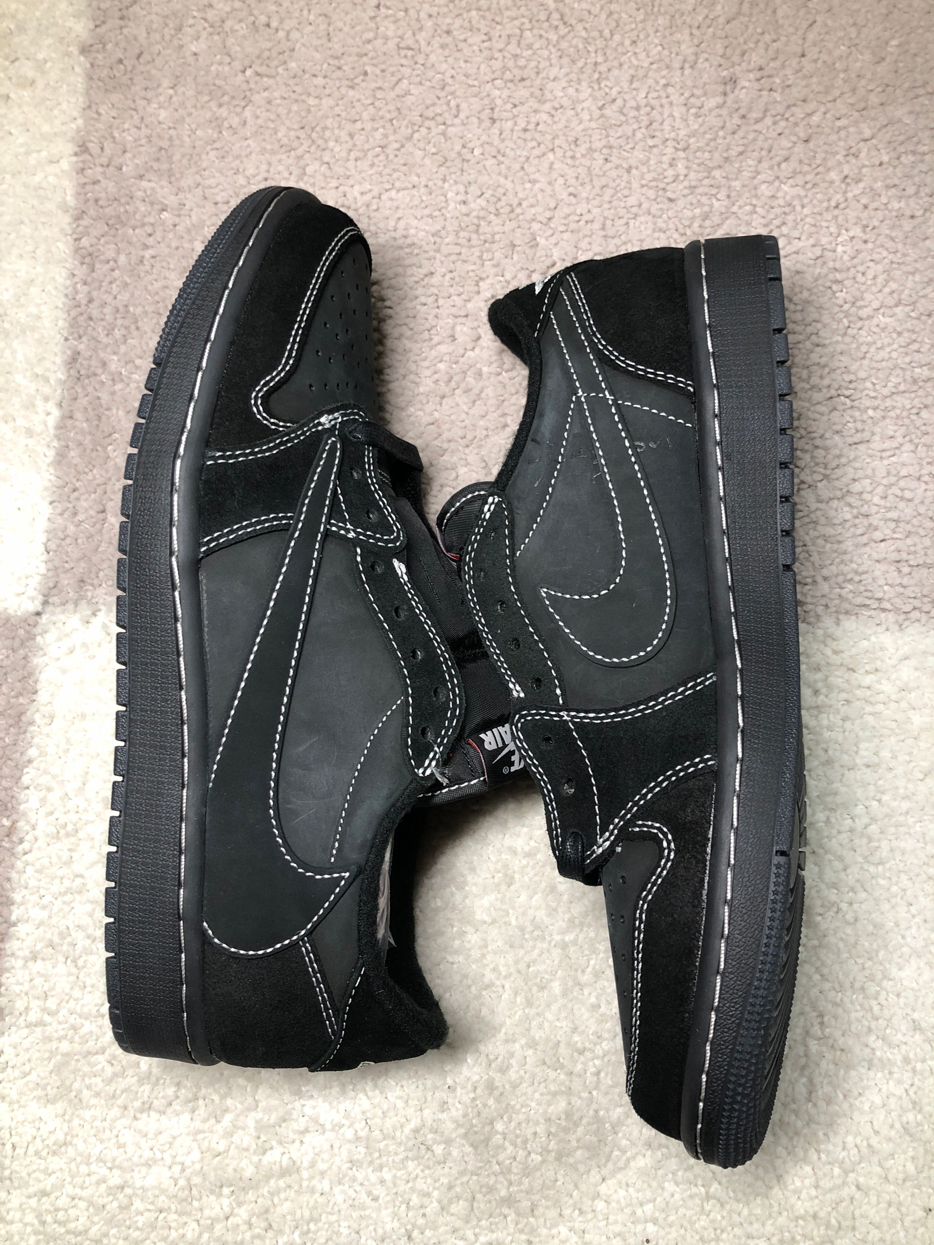Travis Scott × Nike Air Jordan 1 Low OG SP "Black Phantom"