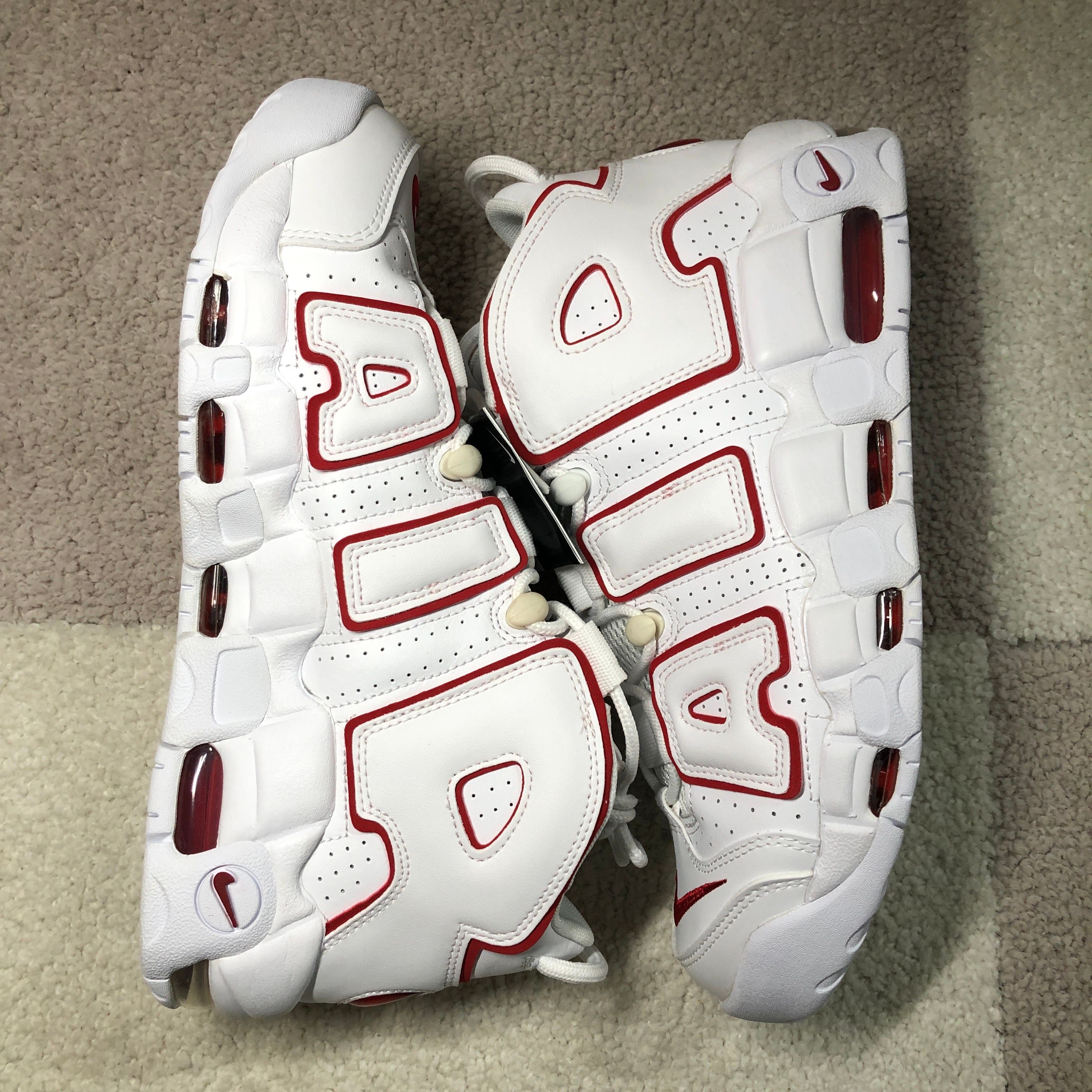 NIKE AIR MORE UPTEMPO "WHITE/VARSITY RED" (2021)