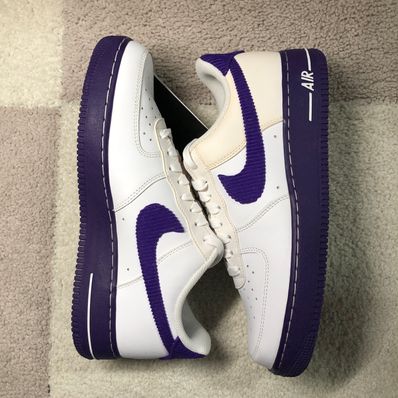 Nike Air Force 1 Low '07 EMB "White and Court Purple"