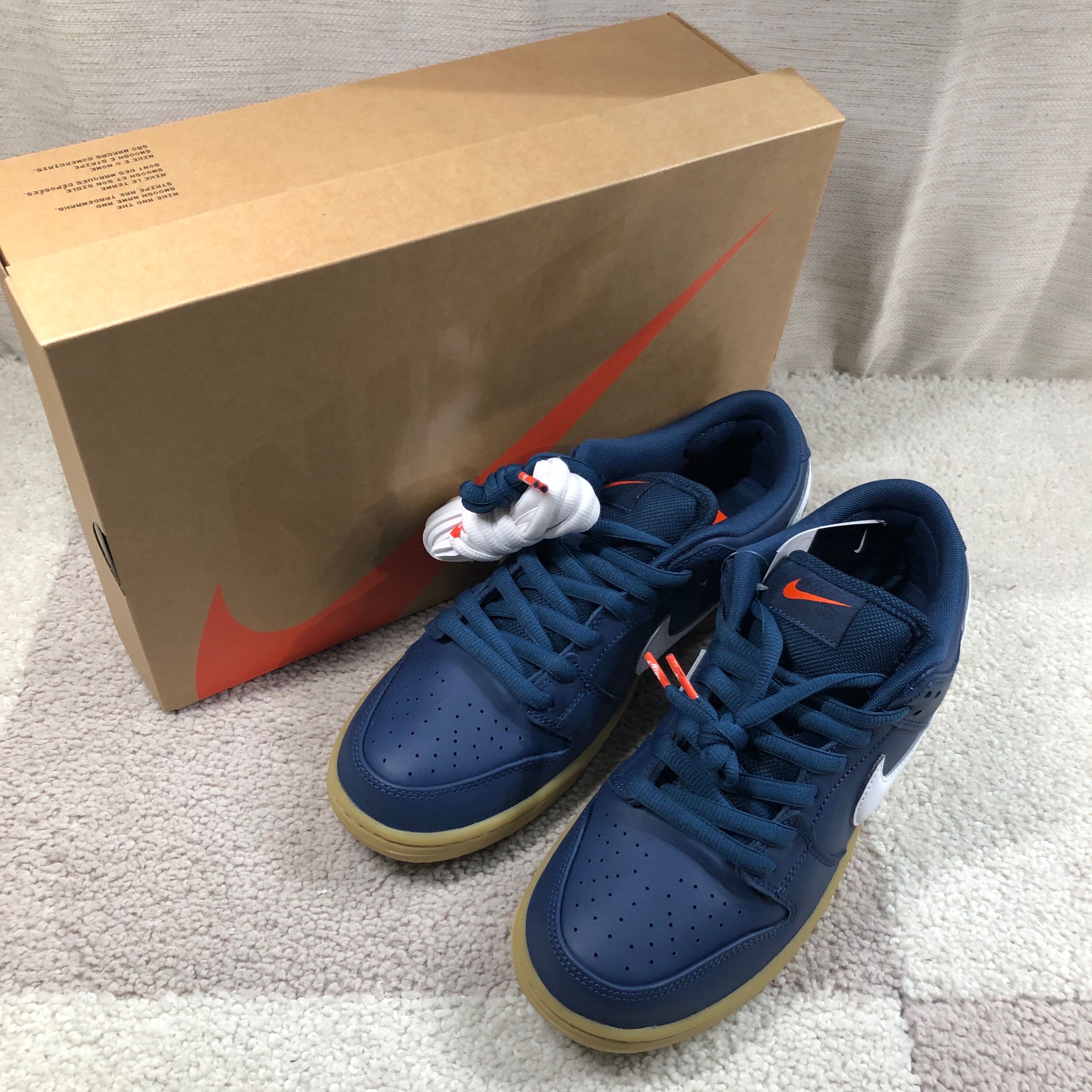 Nike SB Dunk Low Pro ISO Orange Label "Navy Gum"