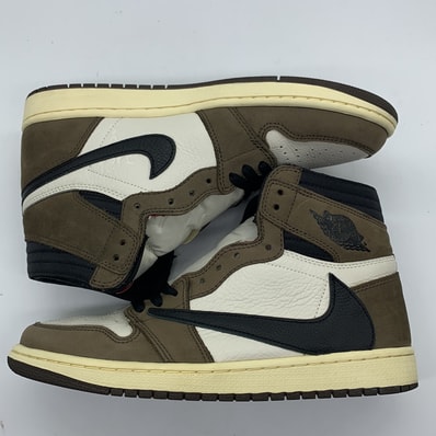 Travis Scott × Nike Air Jordan 1 Retro High OG TS SP "Sail/Dark Mocha"