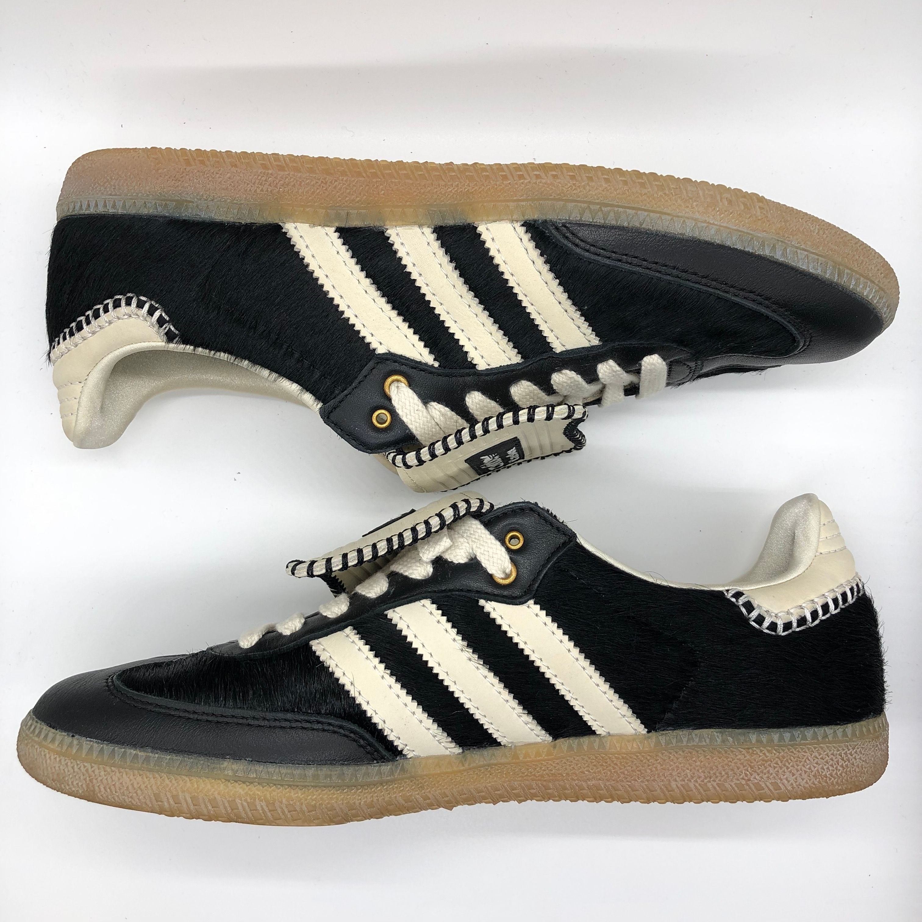 Wales Bonner × adidas Samba Pony Tonal Low "Core Black/Cream White"