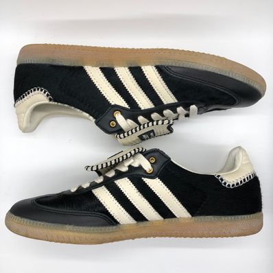Wales Bonner × adidas Samba Pony Tonal Low "Core Black/Cream White"