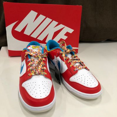 FRUiTY PEBBLESTM × Nike Dunk Low QS "Habanero Red/Dark Sulfur/Laser Blue"