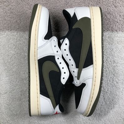 Travis Scott × Nike Women's Air Jordan 1 Low OG "Medium Olive"