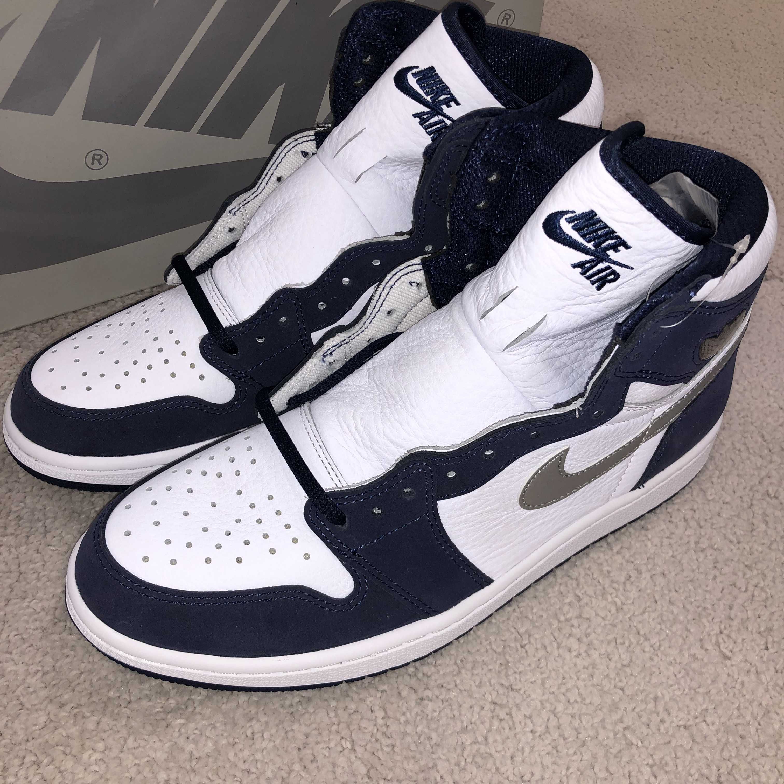 Nike Air Jordan 1 High OG CO.JP "White/Midnight Navy" (2020)(ブリーフケースなし)