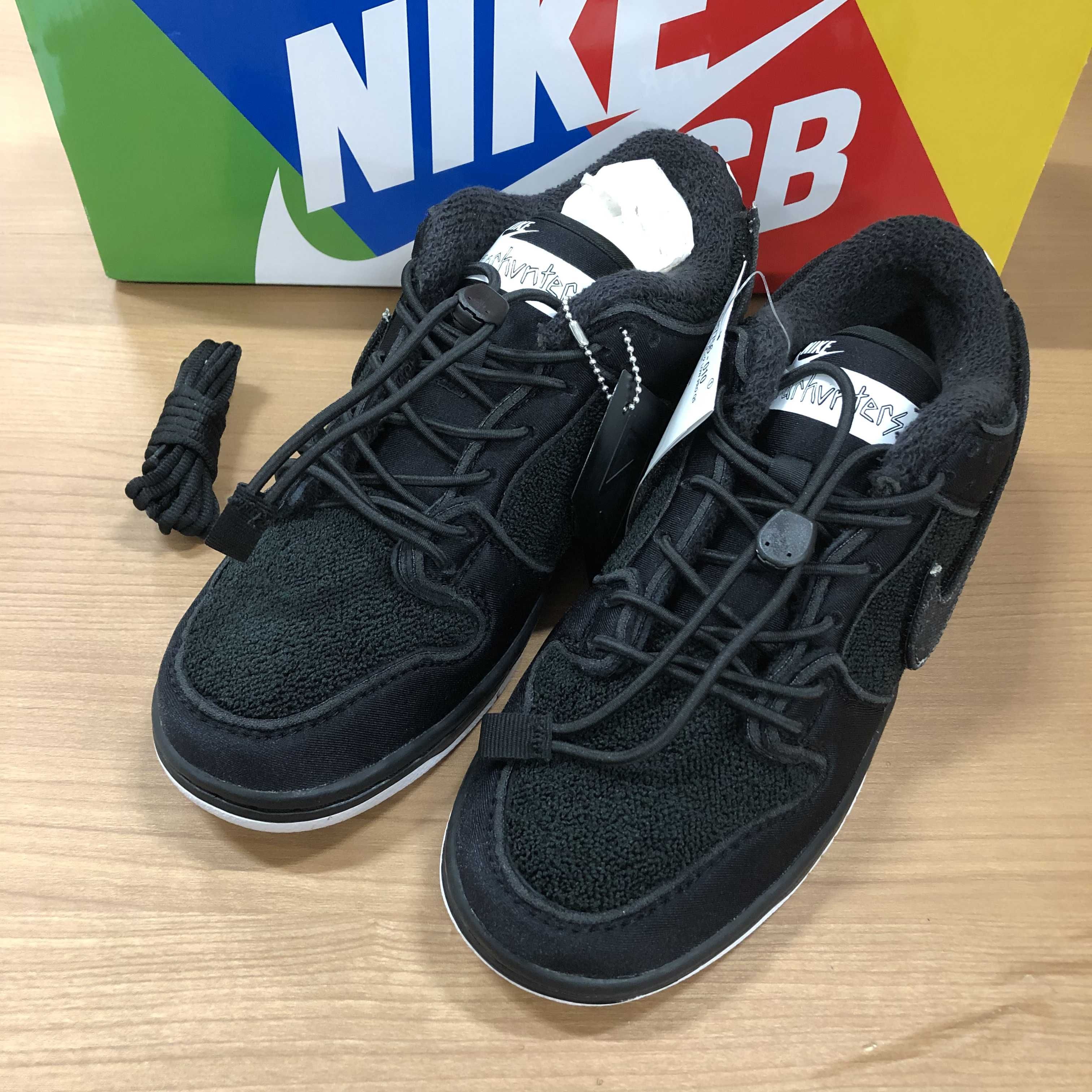 Gnarhunters × Nike SB Dunk Low "Black/White"