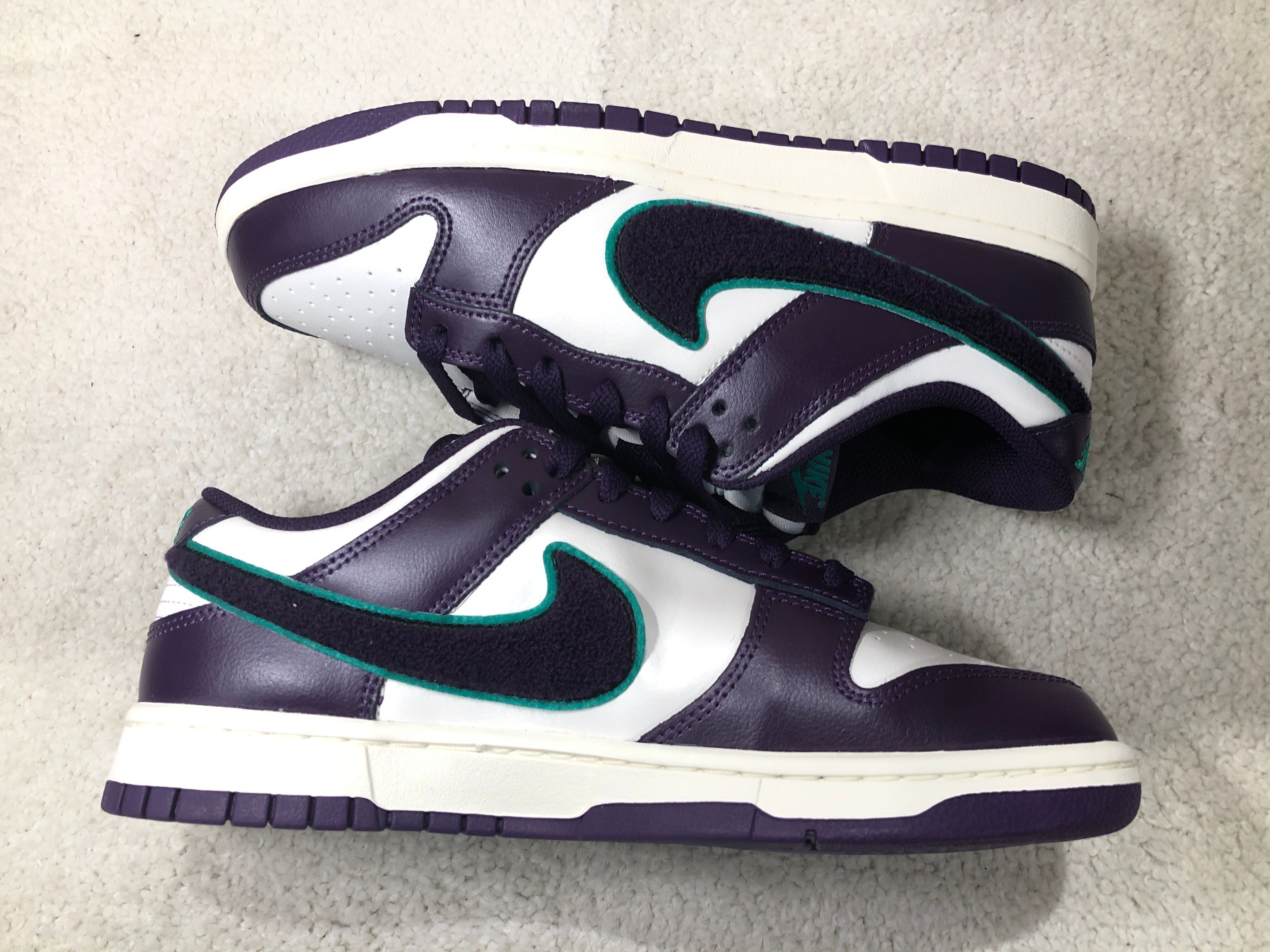 Nike Dunk Low Retro Chenille Swoosh "Grand Purple"