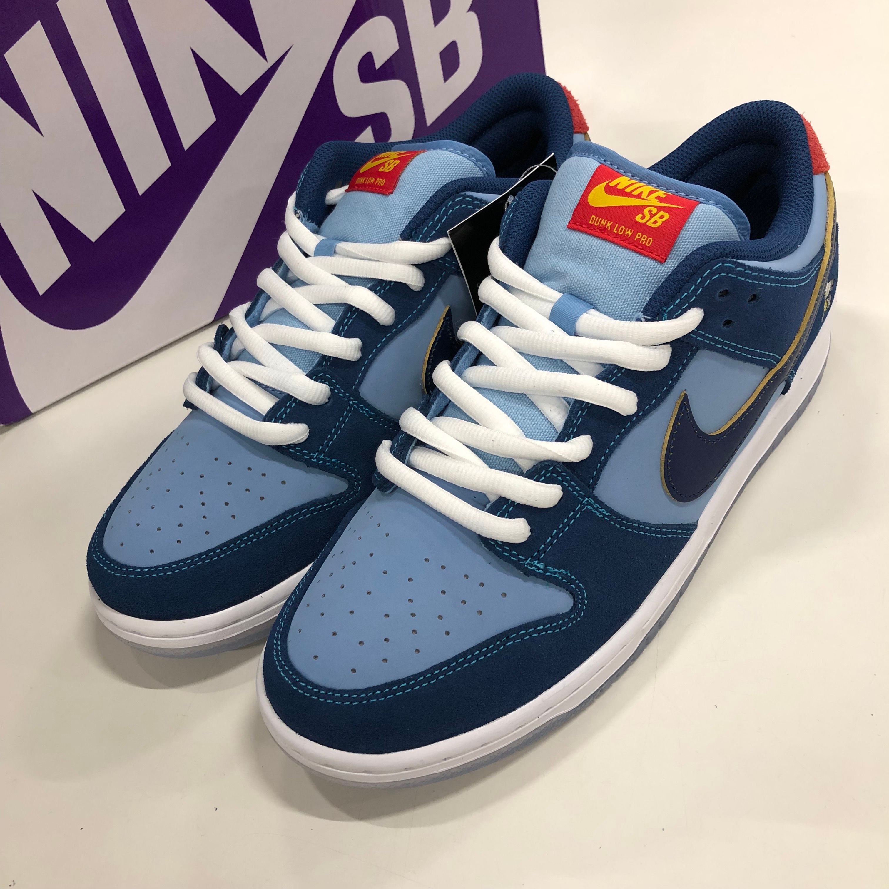 Why So Sad? × Nike SB Dunk Low "Coastal Blue/Speed Yellow-University Red"