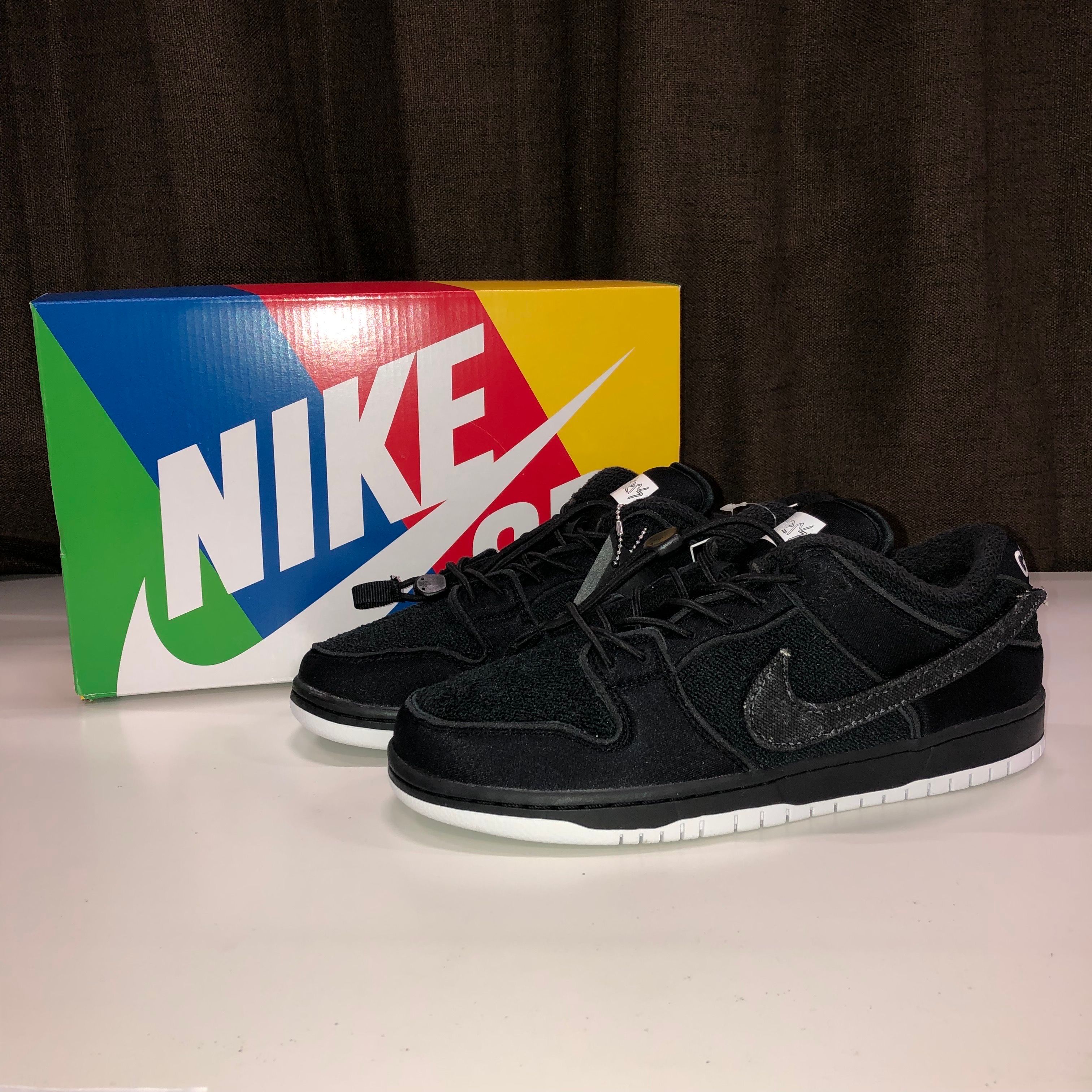 Gnarhunters × Nike SB Dunk Low "Black/White"
