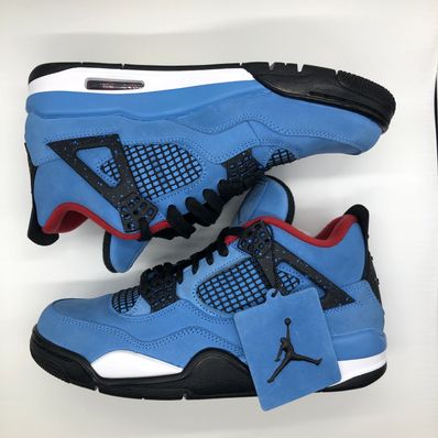 Travis Scott × Nike Air Jordan 4 Retro Cactus Jack "University Blue"