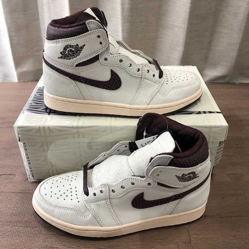 A Ma Maniere × Nike Air Jordan 1 Retro High OG "Sail and Burgundy"
