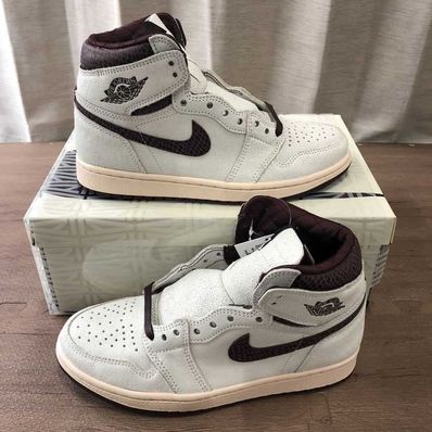 A Ma Maniere × Nike Air Jordan 1 Retro High OG "Sail and Burgundy"