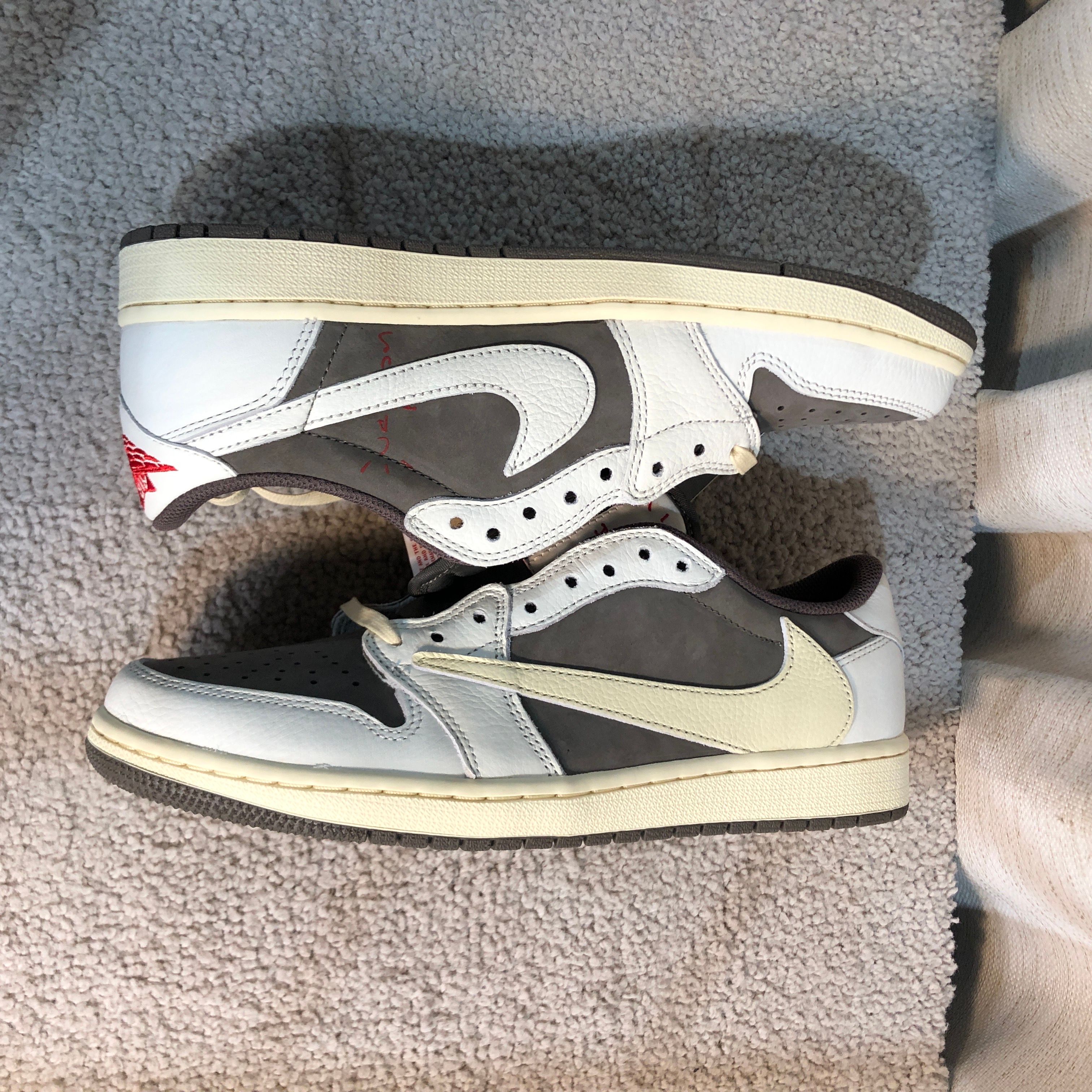 Travis Scott × Nike Air Jordan 1 Low OG SP "Reverse Mocha/Sail and Ridgerock"