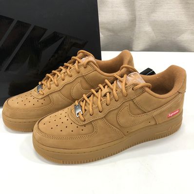Supreme × Nike Air Force 1 Low "Flax/Wheat"